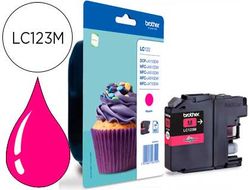 Cartucho tinta Brother original magenta LC123MBP