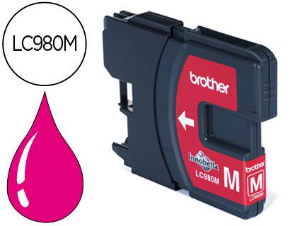 Cartucho tinta Brother original magenta LC980M