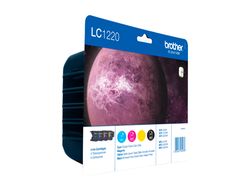 Cartucho tinta Brother original negro/tricolor LC1220