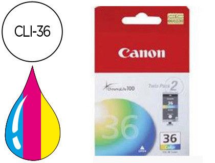 Cartucho tinta Canon original color CLI36CL