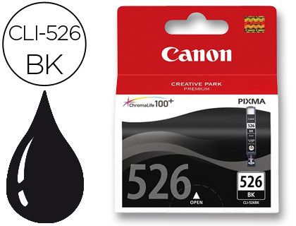 Cartucho tinta Canon original negro CLI-526BK 4540B001