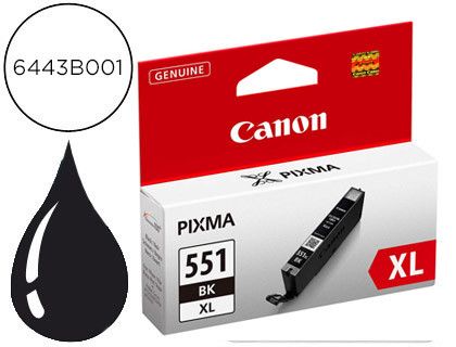 Cartucho tinta Canon original negro CLI-551XL