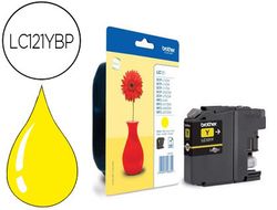 Cartucho tinta original Brother LC121YBP amarillo