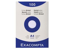 Cartulina Exacompta Din A4 Blanca 205 Grs Paquete de 100 Unidades