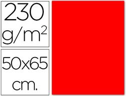 Cartulina Fluorescente Roja 50X65 Cm Paquete de 10