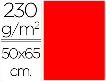 Cartulina Fluorescente Roja 50X65 Cm Paquete de 10