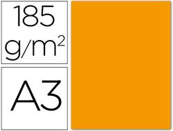 Cartulina Guarro Din A3 Mandarina185 Gr Paquete 50 H