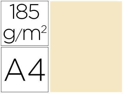 Cartulina guarro din A4 carne 185 gr paquete de 50 h