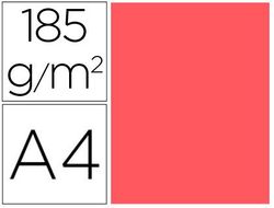 Cartulina guarro din A4 coral 185 gr paquete de 50 h