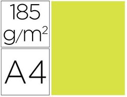 Cartulina guarro din A4 kiwi 185 gr paquete de 50 h