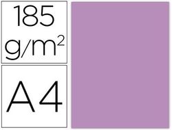 Cartulina guarro din A4 malva 185 gr paquete de 50 h