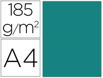 Cartulina guarro din A4 verde menta 185 gr paquete de 50 h