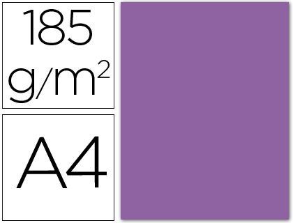 Cartulina Guarro Din A4 Violeta 185 Gr Paquete 50 H