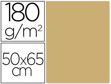 Cartulina Liderpapel 50X65 180 Gr Avellana Paquete de 25.