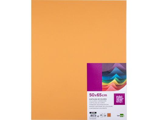 Cartulina Liderpapel 50X65 180 Gr Avellana Paquete de 25.