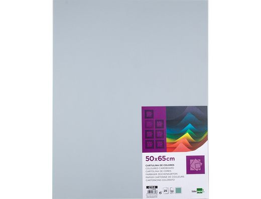 Cartulina Liderpapel 50X65 180 Gr Gris Paquete de 25