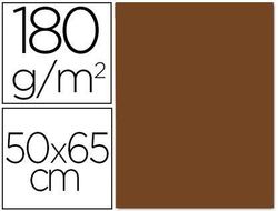 Cartulina Liderpapel 50X65 180 Gr Marron Escolar Paquete de 25