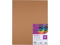 Cartulina Liderpapel 50X65 180 Gr Marron Escolar Paquete de 25