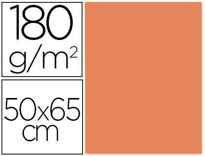 Cartulina Liderpapel 50X65 180 Gr Nectarina Paquete de 25