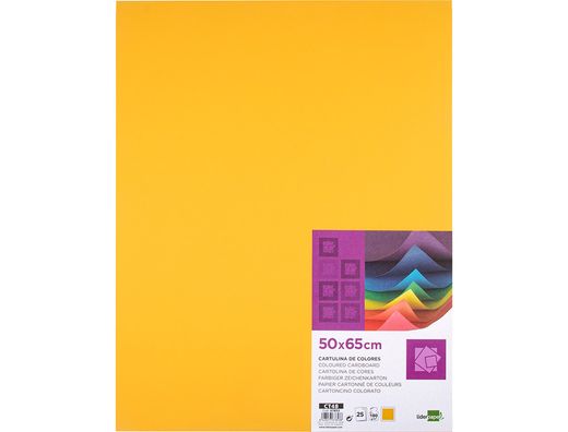 Cartulina Liderpapel 50X65 180 Gr Oro Viejo Paquete de 25