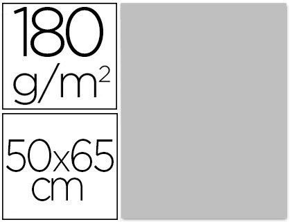 Cartulina Liderpapel 50X65 cm 180 Gr Gris Unidad