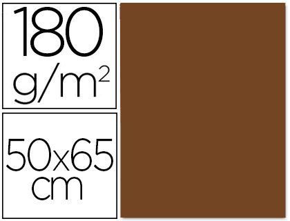 Cartulina Liderpapel 50X65 cm 180 Gr Marron Unidad