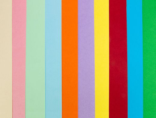 Cartulina liderpapel 50x65 cm 180g/m2 25 colores surtidos paquete de 25 hojas