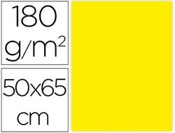 Cartulina Liderpapel 50X65 cm 180G/M2 Amarillo Limon Paquete de 25