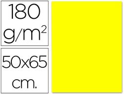 Cartulina Liderpapel 50X65 cm 180G/M2 Amarillo Limon