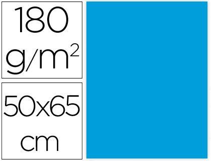 Cartulina Liderpapel 50X65 cm 180G/M2 Azul Turquesa Paquete de 25