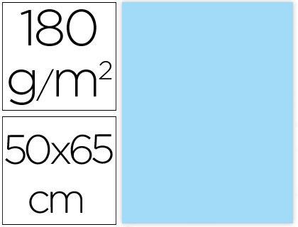 Cartulina Liderpapel 50X65 cm 180G/M2 Celeste Paquete de 25