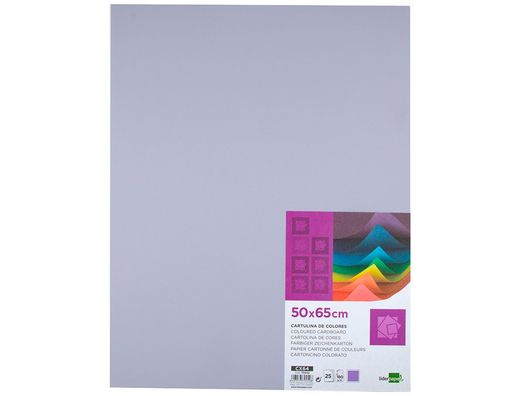 Cartulina Liderpapel 50X65 cm 180G/M2 Lila Paquete de 25