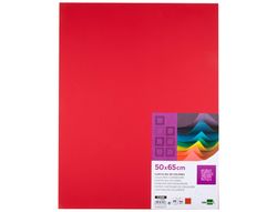 Cartulina Liderpapel 50X65 cm 180G/M2 Rojo Navidad Paquete de 25