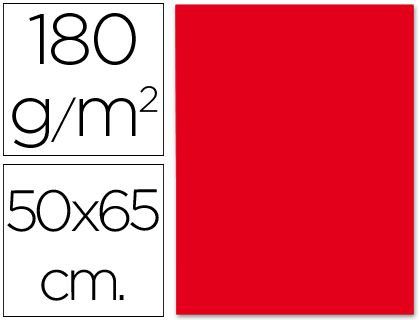 Cartulina Liderpapel 50X65 cm 180G/M2 Rojo Navidad