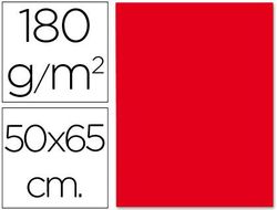 Cartulina Liderpapel 50X65 cm 180G/M2 Rojo