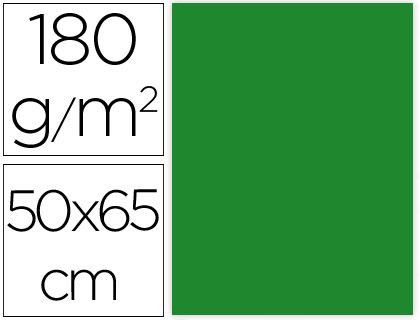 Cartulina Liderpapel 50X65 cm 180G/M2 Verde Navidad Paquete de 25