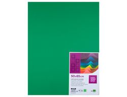 Cartulina Liderpapel 50X65 cm 180G/M2 Verde Navidad Paquete de 25