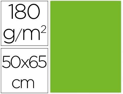 Cartulina Liderpapel 50X65 cm 180G/M2 Verde Paquete de 25