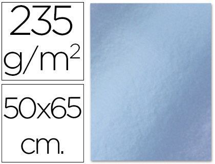 Cartulina Liderpapel 50X65 cm 235G/M2 Metalizada Plata