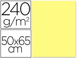 Cartulina Liderpapel 50X65 cm 240G/M2 Amarillo Medio Paquete de 25 Unidades