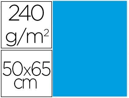 Cartulina Liderpapel 50X65 cm 240G/M2 Azul Turquesa Paquete de 25 Unidades