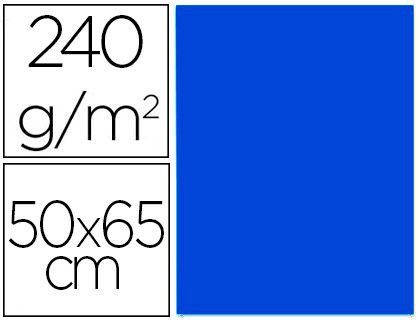 Cartulina Liderpapel 50X65 cm 240G/M2 Azul Zafiro Paquete de 25 Unidades