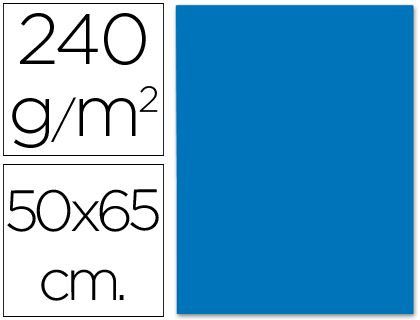 Cartulina Liderpapel 50X65 cm 240G/M2 Azul