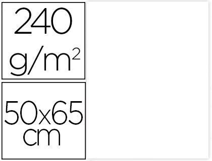 Cartulina Liderpapel 50X65 cm 240G/M2 Blanco Paquete de 25 Unidades