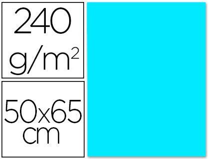 Cartulina Liderpapel 50X65 cm 240G/M2 Celeste Paquete de 25 Unidades