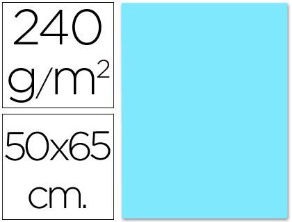 Cartulina Liderpapel 50X65 cm 240G/M2 Celeste