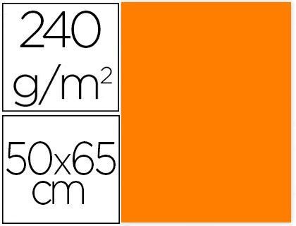 Cartulina Liderpapel 50X65 cm 240G/M2 Naranja Paquete de 25 Unidades