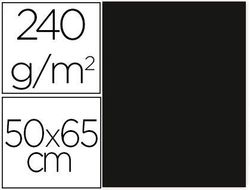 Cartulina Liderpapel 50X65 cm 240G/M2 Negro Paquete de 25 Unidades