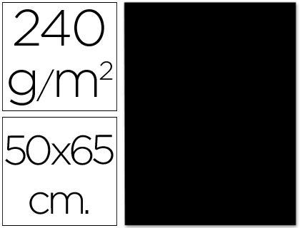 Cartulina Liderpapel 50X65 cm 240G/M2 Negro