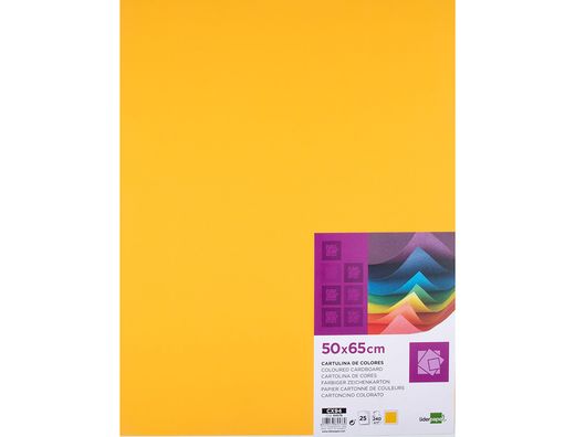 Cartulina Liderpapel 50X65 cm 240G/M2 Oro Viejo Paquete de 25 Unidades